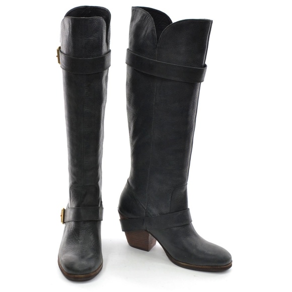 Matiko Autumn Buckle Riding Knee Boots 6.5 M New - Picture 2 of 3